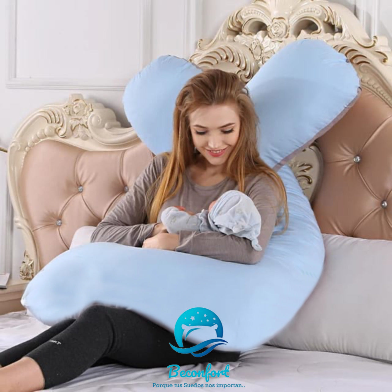 Almohada de Embarazo Plus Confort 🤰🏻☁️