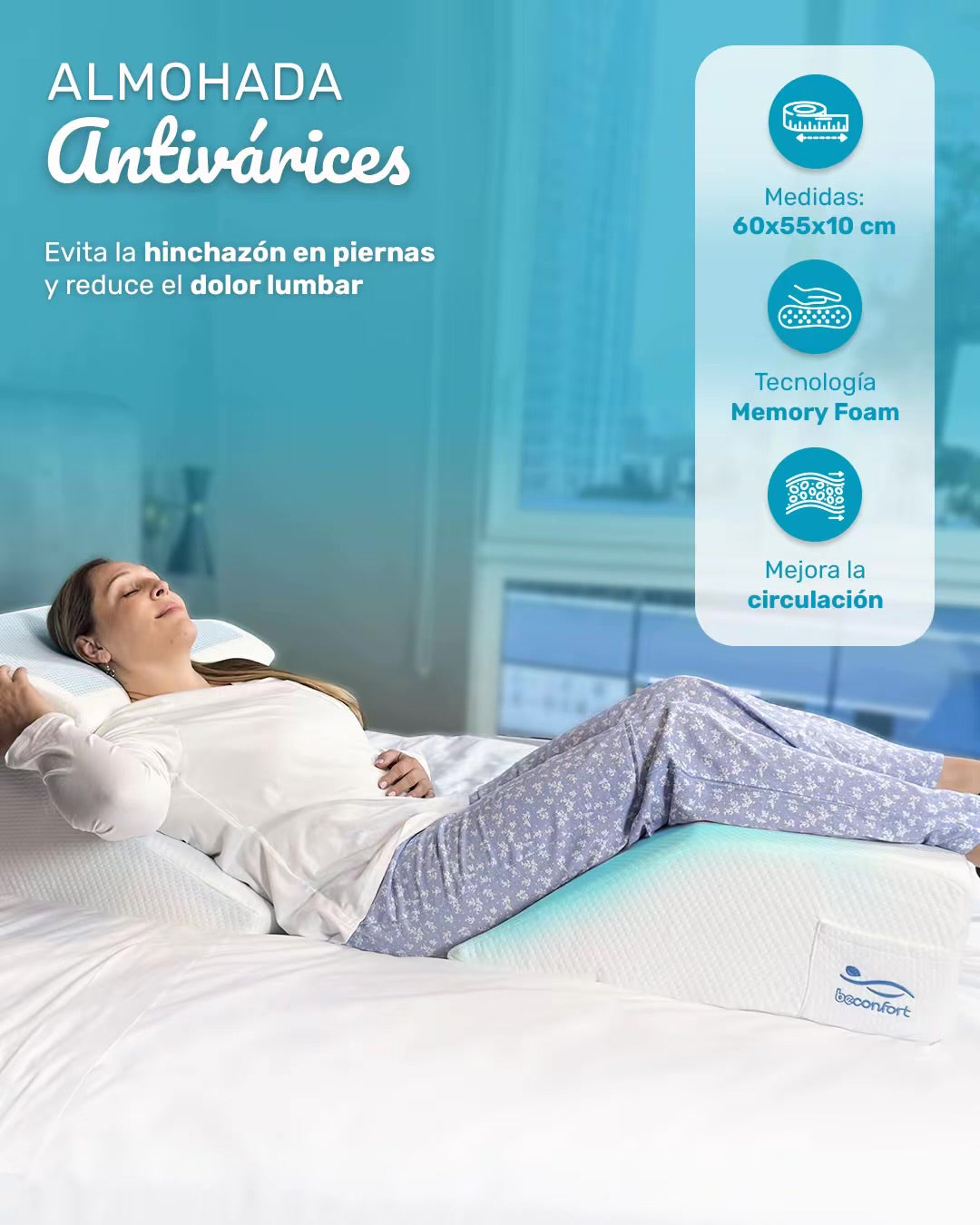 Almohada Antivarices 🦵🏻