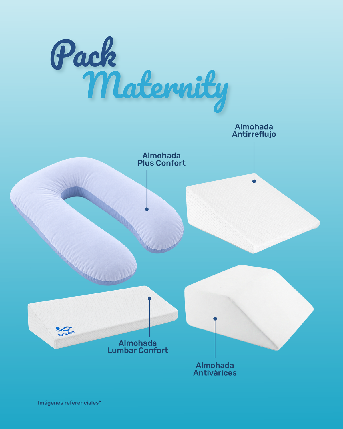 COMBO DE EMBARAZO MANTERNITY 🤰🏻CONFORT 360 ☁️