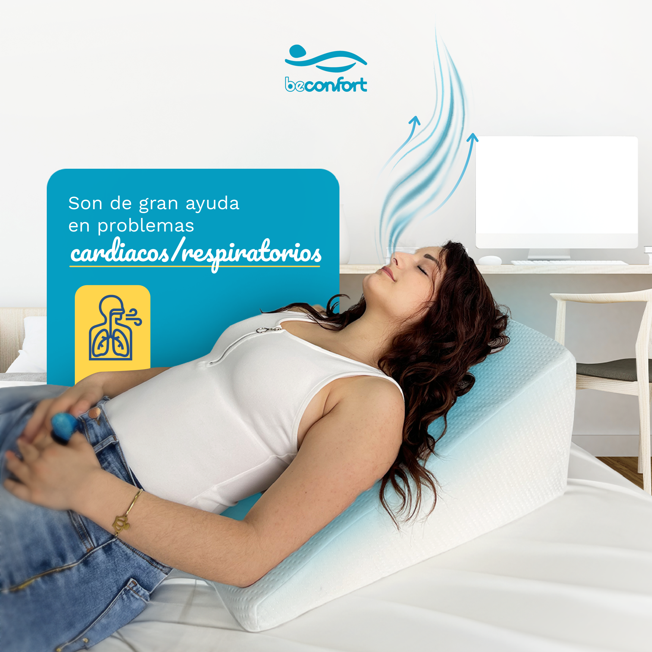 Almohada Antirreflujo Memory Foam💠