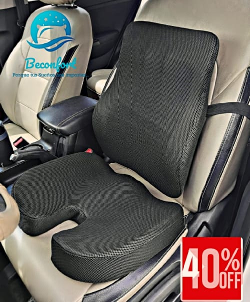 Combo DUO (Cojín Asiento + Respaldar Lumbar) – Beconfort