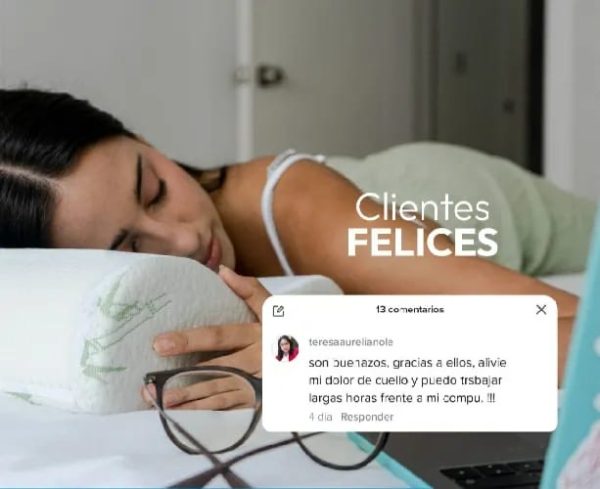 Combo Confort Dream 🍃( 2 Almohadas Memory Foam Bamboo + 1 Cojin de Rodilla Gel tech 💠) - Imagen 9