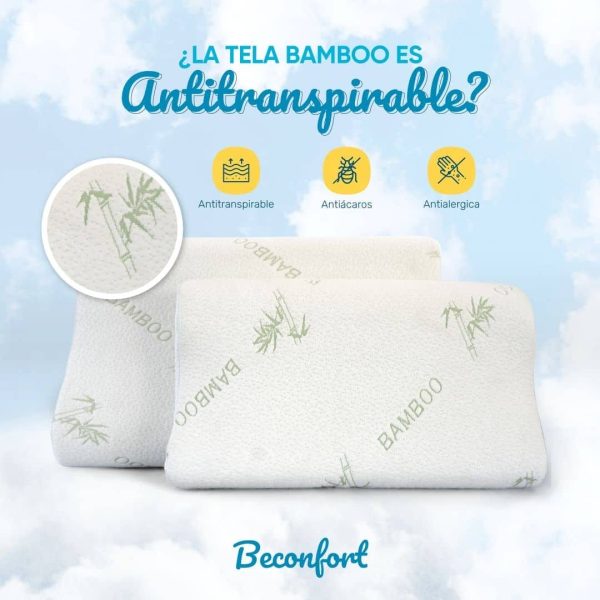 Combo Confort Dream 🍃( 2 Almohadas Memory Foam Bamboo + 1 Cojin de Rodilla Gel tech 💠) - Imagen 10