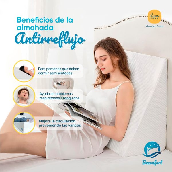 Almohada Antirreflujo Memory Foam💠 - Imagen 5