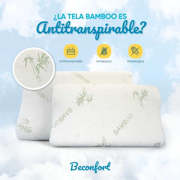 Almohada Memory Foam Bamboo 60x40 🌿 - Imagen 11